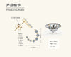 Wholesale Women's 925 Sterling Silver Geometric Cshaped Gradient Moissanite Nonallergic Earrings With Electroplating