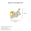 Wholesale Women's 925 Sterling Silver Geometric Diamond Design Round Head Earrings