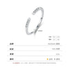 Wholesale Women's 925 Sterling Silver Geometric Diamond Ring Niche Design