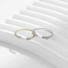 Wholesale Women's 925 Sterling Silver Geometric Diamond Ring Niche Design