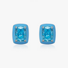 Wholesale Women's 925 Sterling Silver Geometric Imitation Diamond Earrings