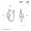 Wholesale Women's 925 Sterling Silver Geometric Inlaid Zircon Earrings