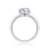 Wholesale Women's 925 Sterling Silver Geometric Moissanite Inlaid Fashion Ring