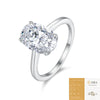 Wholesale Women's 925 Sterling Silver Geometric Moissanite Inlaid Fashion Ring