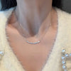 Wholesale Women's 925 Sterling Silver Geometric Moissanite Pendant Necklace With Electroplating Craft