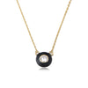 Wholesale Women's 925 Sterling Silver Geometric Oil Drop Single Diamond Zircon Cross Chain Necklace