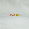 Wholesale Women's 925 Sterling Silver Geometric Ring With Electroplating