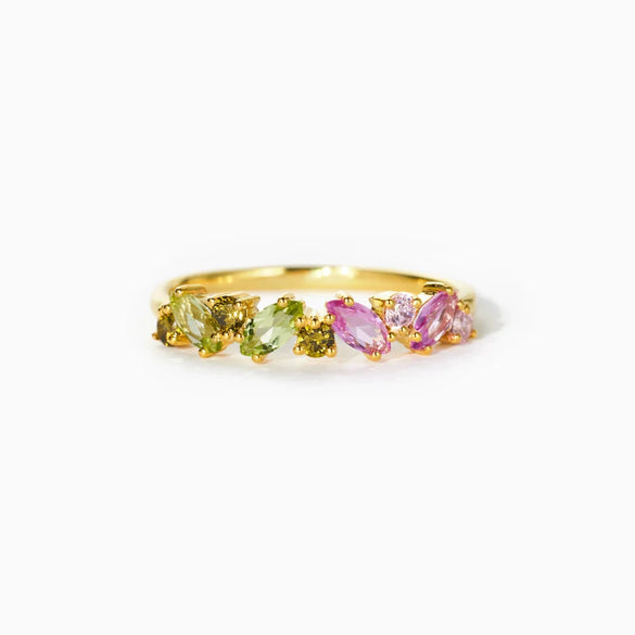 Wholesale Women's 925 Sterling Silver Geometric Ring With Electroplating