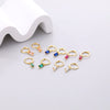 Wholesale Women's 925 Sterling Silver Geometric Square Earrings With Electroplating