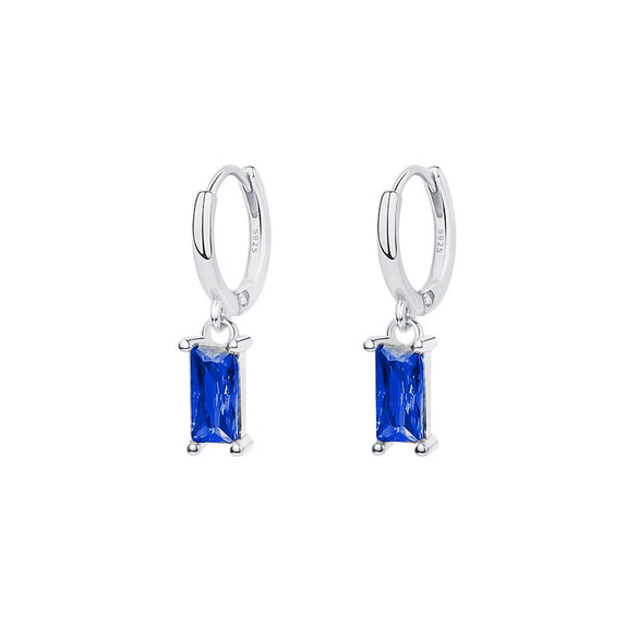Wholesale Women's 925 Sterling Silver Geometric Square Earrings With Electroplating