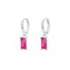 Wholesale Women's 925 Sterling Silver Geometric Square Earrings With Electroplating