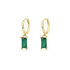 Wholesale Women's 925 Sterling Silver Geometric Square Earrings With Electroplating