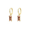 Wholesale Women's 925 Sterling Silver Geometric Square Earrings With Electroplating