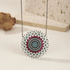 Wholesale Women's 925 Sterling Silver Geometric Style Electroplated Pendant Necklace With Clavicle Chain