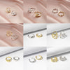 Wholesale Women's 925 Sterling Silver Geometric Threelayer Interwoven Electroplated Ring