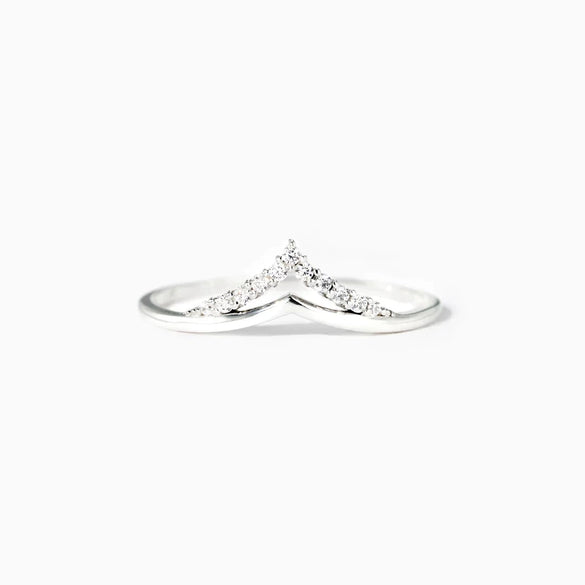 Wholesale Women's 925 Sterling Silver Geometric Zircon Ring With Electroplating Treatment
