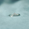 Wholesale Women's 925 Sterling Silver Geometric Zircon Ring With Electroplating Treatment