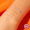 Wholesale Women's Sterling Silver 925 Geometry Ochain Bracelet With Electroplating