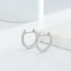 Wholesale Women's 925 Sterling Silver Gold Plated Color Zircon Geometric Inlaid Earrings