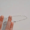 Wholesale Women's 925 Sterling Silver Heart Pendant Necklace Gold Plated O Word Chain