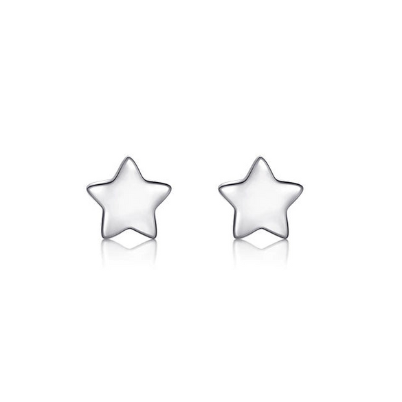 Wholesale Women's 925 Sterling Silver Heartshaped Lightning Star Antiallergy Earrings