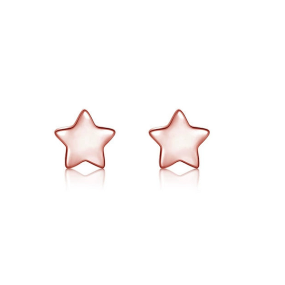 Wholesale Women's 925 Sterling Silver Heartshaped Lightning Star Antiallergy Earrings
