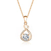 Wholesale Women's 925 Sterling Silver Heartshaped Moissanite Zircon Pendant Necklace With Microinlaid Platinum Plated Cross Chain And Geometric Design