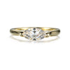 Wholesale Women's 925 Sterling Silver Horse Eye Ring With Moissanite And Rhombus Pattern Electroplated