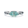 Wholesale Women's 925 Sterling Silver Horse Eye Ring With Moissanite And Rhombus Pattern Electroplated