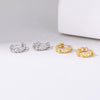 Wholesale Women's 925 Sterling Silver Ins Retro Simple Geometric Style Chain Earrings With Electroplating