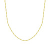 Wholesale Women's 925 Sterling Silver 18K Gold Plated Water Wave Geometric Fashion Chain