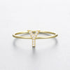 Wholesale Women's 925 Sterling Silver Letters Zircon Ring Stacking Combination