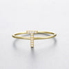 Wholesale Women's 925 Sterling Silver Letters Zircon Ring Stacking Combination