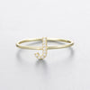 Wholesale Women's 925 Sterling Silver Letters Zircon Ring Stacking Combination