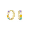 Wholesale Women's 925 Sterling Silver Lovely Heart Dripping Oil Earrings