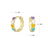 Wholesale Women's 925 Sterling Silver Lovely Heart Dripping Oil Earrings