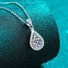 Wholesale Women's 925 Sterling Silver Moissanite Clavicle Chain Necklace With Geometric Pattern And Pt950 Gold Electroplated Finish
