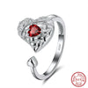 Wholesale Women's Sterling Silver Moonstone Opening Hammer Finger Ring With Geometric Personality Style And Electroplating
