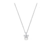 Wholesale Women's 925 Sterling Silver Necklace With Zircon Bow Pendant Sweet Style