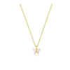 Wholesale Women's 925 Sterling Silver Necklace With Zircon Bow Pendant Sweet Style