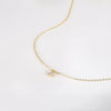 Wholesale Women's 925 Sterling Silver Necklace With Zircon Bow Pendant Sweet Style