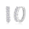 Wholesale Women's 925 Sterling Silver Oval Geometric Earrings With Electroplating Highend Design