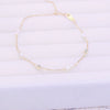Wholesale Women's 925 Sterling Silver Plated 14K Gold Geometric Minimalist Diamond Bracelet