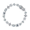 Wholesale Women's 925 Sterling Silver Platinum Plated Drop Shape Diamond Moissanite High Carbon Stone Bracelet