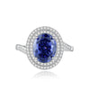Wholesale Women's 925 Sterling Silver Ring With Diamond And Heart Shape Design