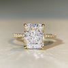 Wholesale Women's 925 Sterling Silver Ring With Geometric Pattern And Ice Flower Cut Electroplated Inlaid With 8A Zircon And High Carbon Diamond
