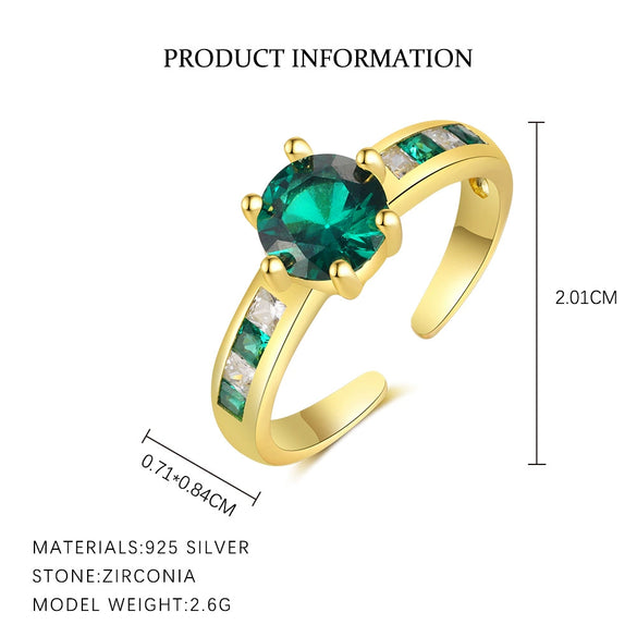 Wholesale Women's 925 Sterling Silver Ring With Zircon Micro Inlay Geometric Style