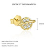 Wholesale Women's 925 Sterling Silver Star Shape Zirconia Microinlaid Earrings