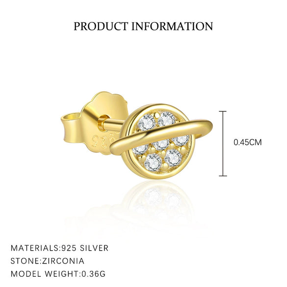 Wholesale Women's 925 Sterling Silver Star Shape Zirconia Microinlaid Earrings