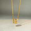 Wholesale Women's 925 Sterling Silver Wheat Ear Geometric Pendant Necklace With Electroplating And Ochain